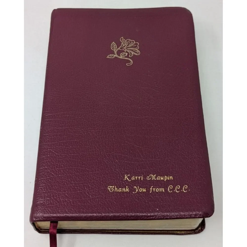 WOMEN'S DEVOTIONAL BIBLE‎ 2 Zondervan 1995 NIV Dark Pink Leather 90s Vintage